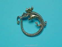 Uroboros dragon pendant
