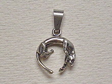 Silver pendant - panther