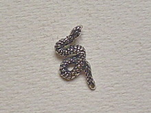 Silver pendant - snake