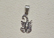 Silver pendant - scorpion