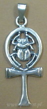 Ank-krzyż egipski ze skarabeuszem