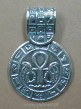 Zawieszka - amulet z zodiakiem i alfabetem