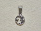 Silver pendant - moon and star