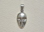 Silver pendant - theatrical mask