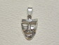 Silver pendant - theatrical mask