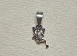 Silver pendant - frog