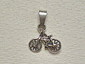 Silver pendant - bicycle